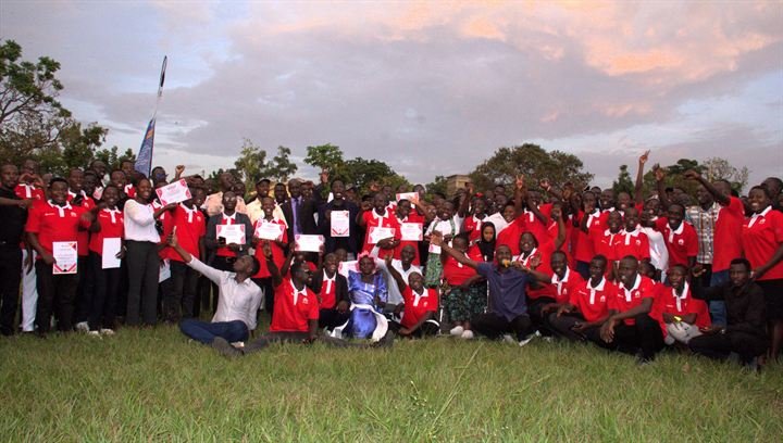 Kakebe Tech Camp graduates celebrating